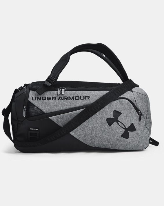 Unisex UA Contain Duo Small Duffle, Gray, pdpMainDesktop image number 0